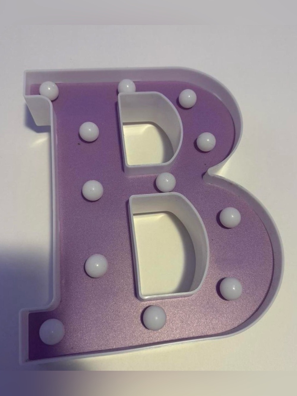 Purple Letter B Marquee Light - Home Party Decor